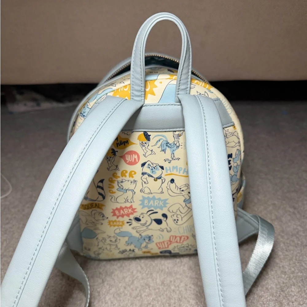 Loungefly Disney Blue and Yellow Backpack - Picture 6 of 6